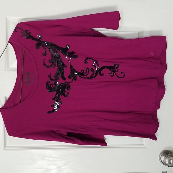 Bundle of 3 Lane Bryant plus size tops - Picture 4 of 7